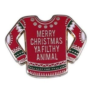 Home Alone pin Christmas sweater ya filthy animal holiday Xmas flair